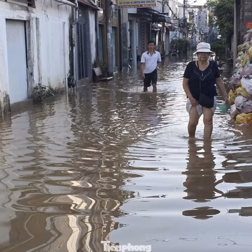 Bến Ninh Kiều ở Cần Thơ lại ngập