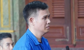 Bị cáo Phạm Văn Tam tại phiên tòa.