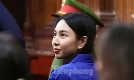 Thùy Tiên tại phiên tòa.