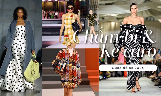 Họa tiết chấm bi và kẻ caro: Cuộc 'đổ bộ' của những giá trị cổ điển trong tủ đồ Gen Z 2026