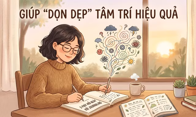 5 phút mỗi ngày với Journaling giúp ‘dọn dẹp’ tâm trí hiệu quả