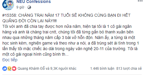 Bài chia sẻ của cô gái hiện đang thu hút hàng ngàn lượt thích và bình luận từ cộng đồng mạng. Bài chia sẻ của cô gái hiện đang thu hút hàng ngàn lượt thích và bình luận từ cộng đồng mạng.