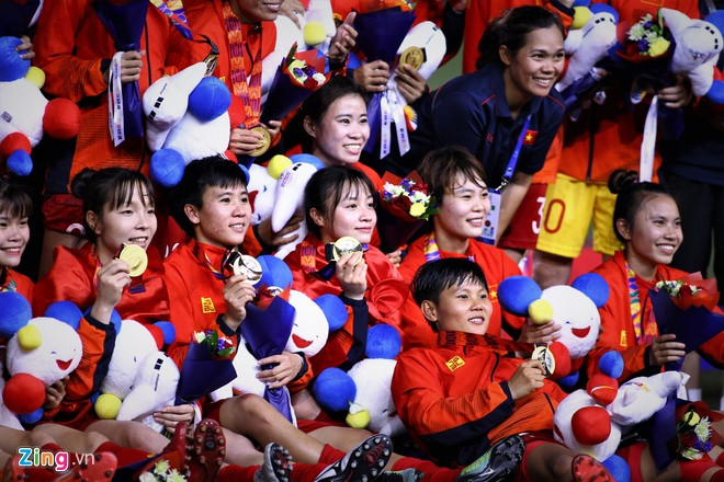 Tuyển nữ Việt Nam đã 6 lần vô địch SEA Games. Ảnh: Quang Thịnh. Tuyển nữ Việt Nam đã 6 lần vô địch SEA Games. Ảnh: Quang Thịnh.