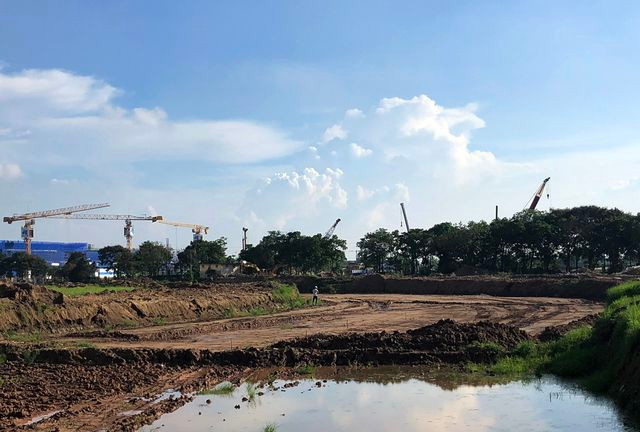 Công trường thi công đường đua F1 tại Hà Nội Công trường thi công đường đua F1 tại Hà Nội