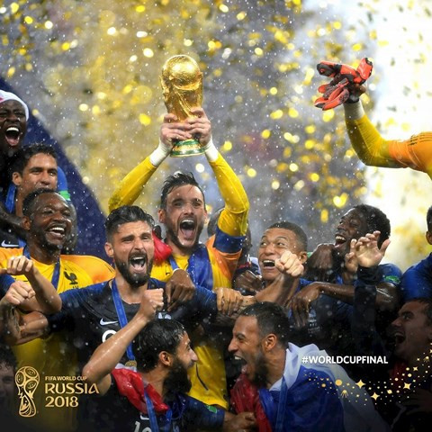 Đội tuyển Pháp vô địch World Cup 2018.