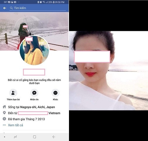 Info được cho là của cô gái đã thực hiện hành vi gây phẫn nộ trên. Info được cho là của cô gái đã thực hiện hành vi gây phẫn nộ trên.
