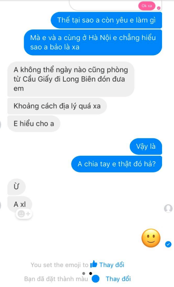 Vì xa quá nên chia tay cũng bằng tin nhắn? Vì xa quá nên chia tay cũng bằng tin nhắn?
