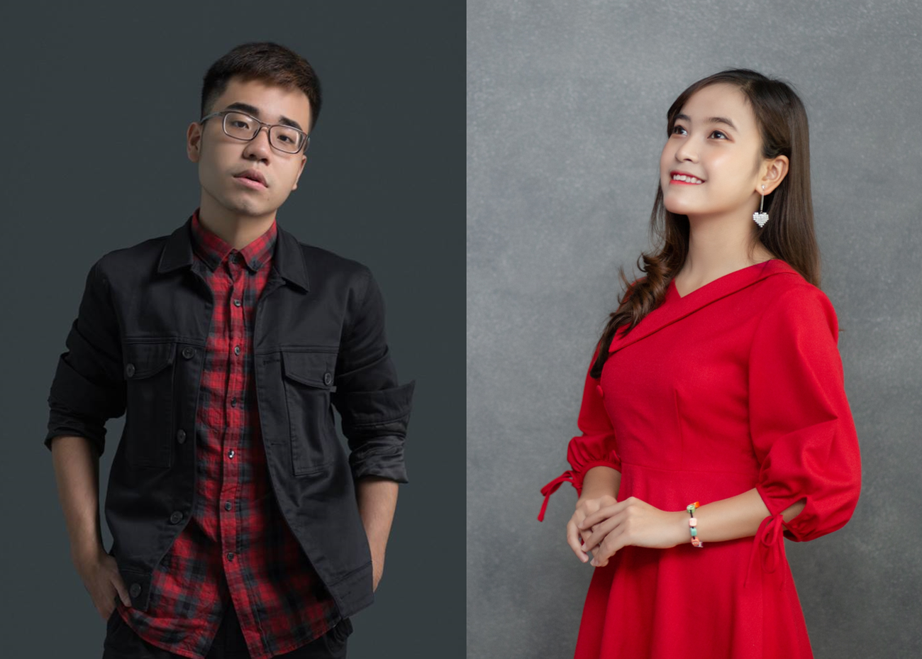 Quán quân mùa đầu tiên Vũ Minh Hiếu (bên trái) và đương kim Quán quân mùa hai Hồ Thị Phương (bên phải). Quán quân mùa đầu tiên Vũ Minh Hiếu (bên trái) và đương kim Quán quân mùa hai Hồ Thị Phương (bên phải).