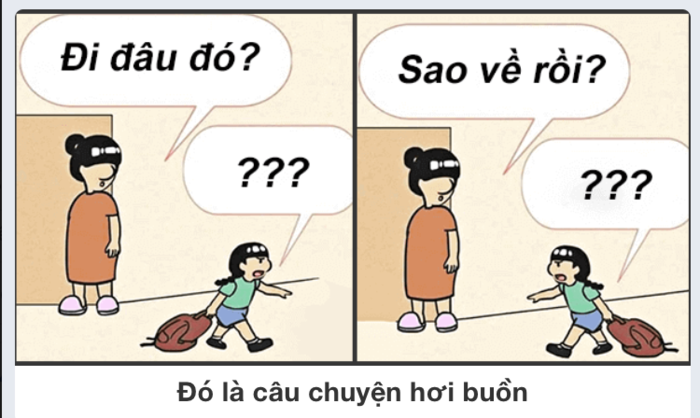 Một bức ảnh chế theo trào lưu “mẹ hỏi, con trả lời” đang gây sốt trên Facebook. (Ảnh chụp màn hình) Một bức ảnh chế theo trào lưu “mẹ hỏi, con trả lời” đang gây sốt trên Facebook. (Ảnh chụp màn hình)