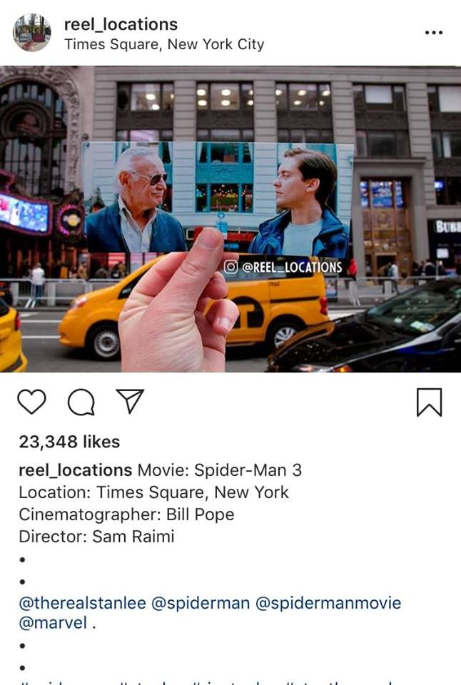 Bức ảnh chụp tại Time Square nổi tiếng của New York - Cảnh trong phim Spider-man 3 - Ảnh: @Reel Locations