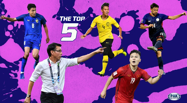 Quang Hải lọt top 5 cầu thủ, HLV hay nhất lượt về bán kết AFF Cup. Ảnh: Fox. Quang Hải lọt top 5 cầu thủ, HLV hay nhất lượt về bán kết AFF Cup. Ảnh: Fox.