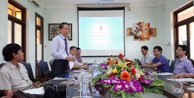 Ông Đỗ Năng Khánh cung cấp thông tin cho báo chí. Ảnh: BNL. Ông Đỗ Năng Khánh cung cấp thông tin cho báo chí. Ảnh: BNL.