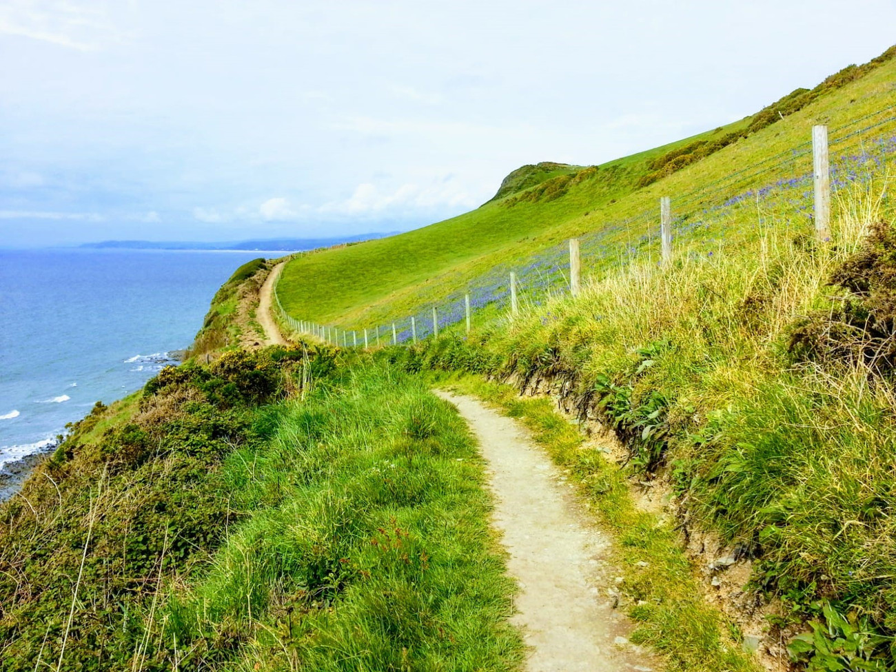 Phong cảnh tuyệt đẹp trên đường leo núi từ Aberystwyth đến Borth Phong cảnh tuyệt đẹp trên đường leo núi từ Aberystwyth đến Borth