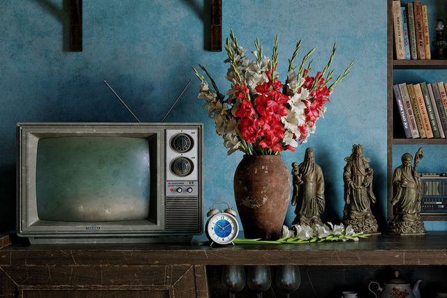 Chiếc TV với các núm chỉnh kênh từng rất phổ biến. Chiếc TV với các núm chỉnh kênh từng rất phổ biến.