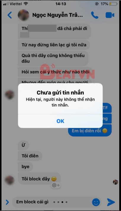 Cô nàng block bạn trai vì lí do ngày lễ không có quà. Cô nàng block bạn trai vì lí do ngày lễ không có quà.