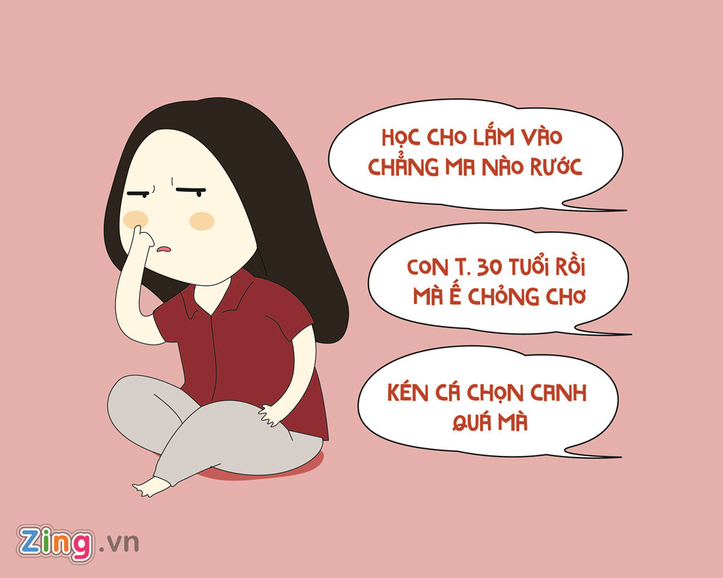Con gái độc thân phải đối diện với 1.001 câu "chất vất" của mọi người mỗi khi Tết về. Con gái độc thân phải đối diện với 1.001 câu "chất vất" của mọi người mỗi khi Tết về.