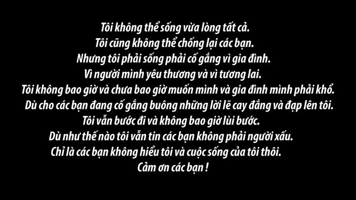 Chia sẻ của NTN sau vlog thả 100 con dao từ sân thượng. Chia sẻ của NTN sau vlog thả 100 con dao từ sân thượng.