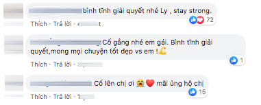 Bình luận dưới bài đăng của LyLy