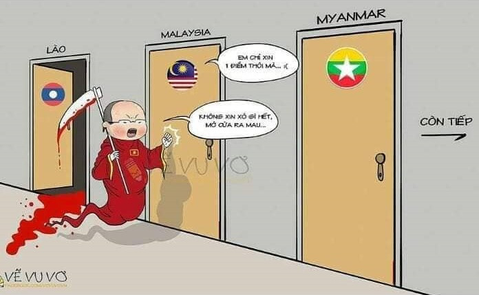 Với 2 trận ra quân toàn thắng, đội tuyển Việt Nam đang tiếp tục giấc mơ chinh phục cúp vàng tại AFF Cup năm nay. (Ảnh: Vẽ Vu Vơ) Với 2 trận ra quân toàn thắng, đội tuyển Việt Nam đang tiếp tục giấc mơ chinh phục cúp vàng tại AFF Cup năm nay. (Ảnh: Vẽ Vu Vơ)