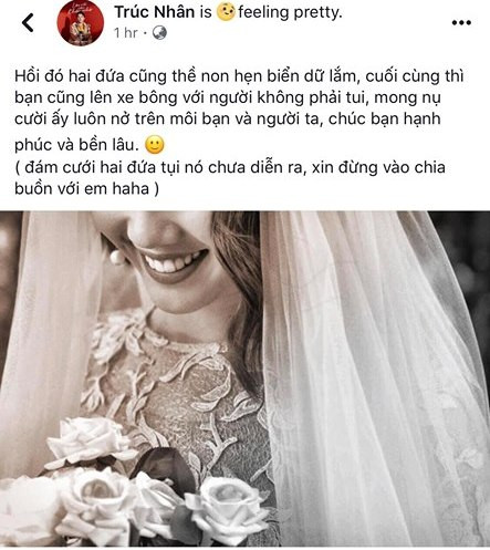 Bức hình chụp nửa mặt "người yêu cũ" của Trúc Nhân. Bức hình chụp nửa mặt "người yêu cũ" của Trúc Nhân.