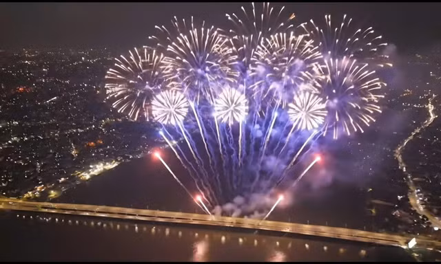 Chào đón lên thành phố, Đồng Nai bắn pháo tại 13 điểm