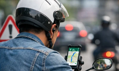 Đeo tai nghe để Google Maps chỉ đường khi tham gia giao thông có bị xử phạt không?