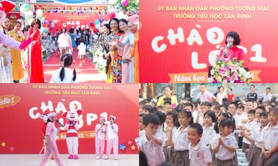 Hà Nội: Thầy cô trường Tiểu học Tân Định rộn ràng đón lứa học sinh lớp 1