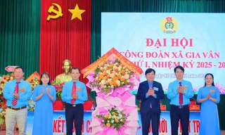 Phó Chủ tịch Tổng LĐLĐ Việt Nam Nguyễn Xuân Hùng dự Đại hội Công đoàn xã Gia Vân