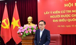 Giới thiệu Bộ trưởng Ngoại giao Lê Hoài Trung ứng cử đại biểu Quốc hội