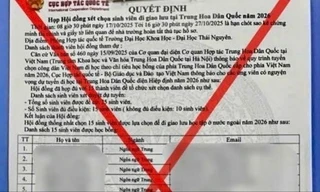 Giấy tờ giả mạo tuyển sinh du học.