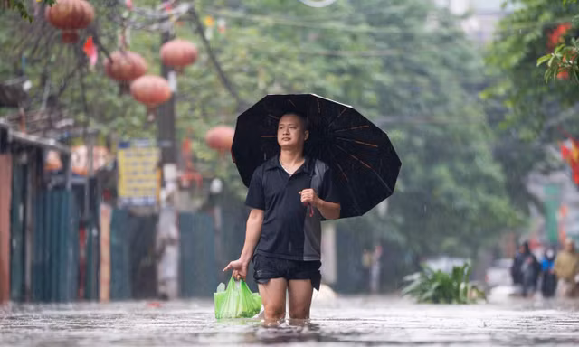 Hà Nội có thể mưa trên 100mm do hoàn lưu sau bão 