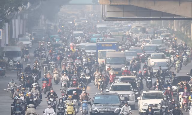 Miền Bắc ô nhiễm không khí trở lại 