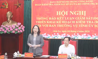 Thông báo kết luận giám sát đối với Ban Thường vụ Tỉnh ủy Sơn La