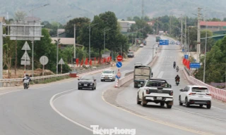 Diện mạo tuyến giao thông mới hoàn thành tại cửa ngõ Tây Bắc