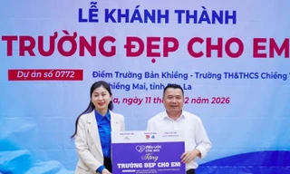 Tỉnh Đoàn Sơn La khánh thành lớp học trên bản khó khăn