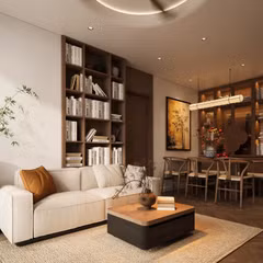 Căn hộ hoàn thiện nội thất theo yêu cầu của gia chủ 'giữ nguyên màu cửa cũ'