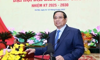 Thủ tướng Phạm Minh Chính phát biểu chỉ đạo tại Đại hội Đảng bộ Petrovietnam ngày 3/8.