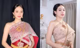 Hoa hậu Thanh Thủy xinh đẹp ngọt ngào trong trang phục truyền thống Thái Lan