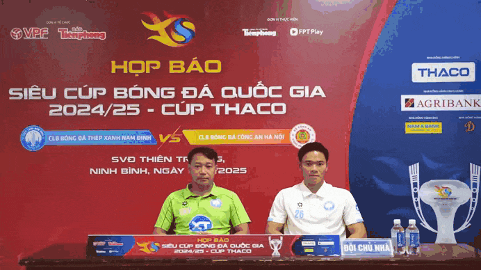 Họp báo trước trận Siêu cúp Bóng đá Quốc gia 2024/25 - Cúp THACO