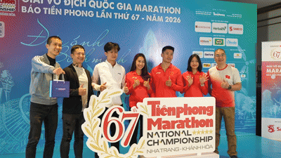 Toàn cảnh Họp báo công bố Giải Vô địch Quốc gia Marathon - Báo Tiền Phong lần thứ 67