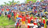 Tái hiện Thánh Gióng đánh giặc Ân ở Lễ hội Gióng