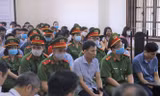 Các bị cáo tại tòa.