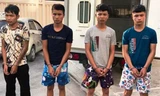 Bốn nghi can Hoàng, Long, Việt Anh và Tuấn Anh (từ trái qua phải)