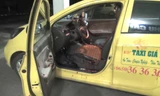 Chiếc taxi bị tên cướp thuê đi và đâm trọng thương tài xế