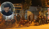 Ngôi nhà nơi phát hiện sự việc và đối tượng Hùng tại cơ quan điều tra