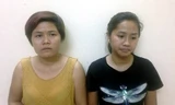 Vũ Thị Vân Anh (áo đen) và Hoàng Thị Anh. Ảnh: An ninh Thủ đô