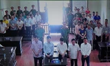 Các bị cáo trong phiên tòa