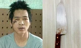 Nghi phạm An Văn Tiến và con dao gây án. Ảnh: Dân Trí