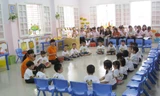 Hoạt động của các bé trường Mẫu giáo Việt Triều Hữu Nghị