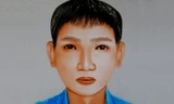Chân dung nghi phạm do doạ sĩ Võ Tấn Thành (trú Biên Hòa, Đồng Nai) vẽ lại